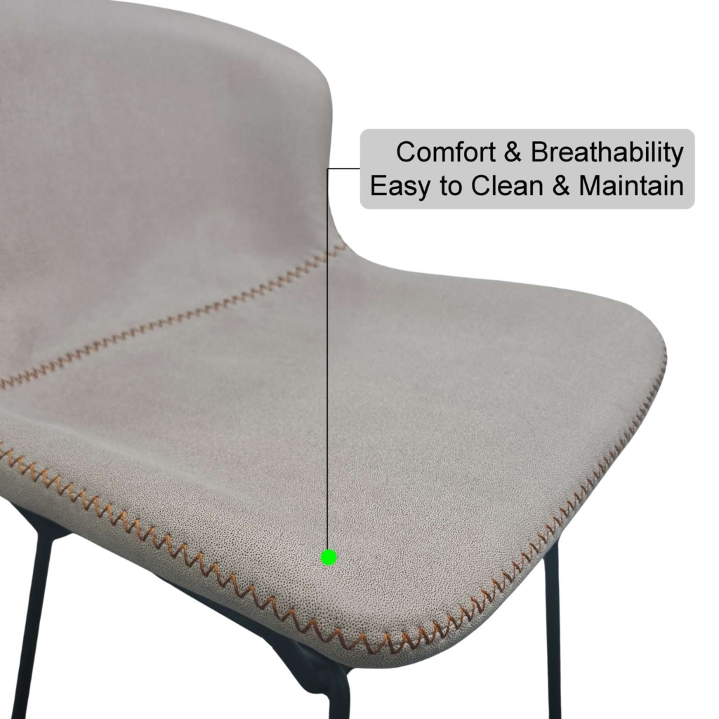 arlo bar stool leathaire upholstery