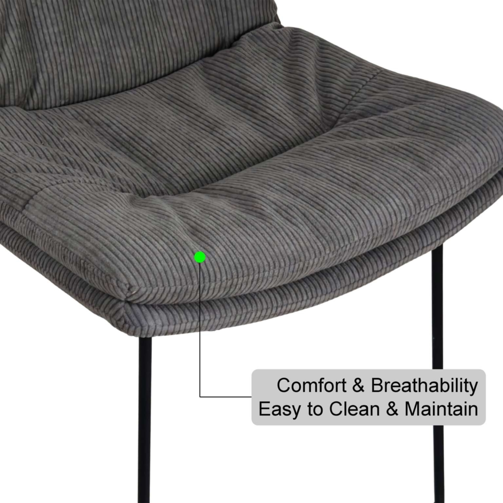 eli bar stool corduroy upholstery