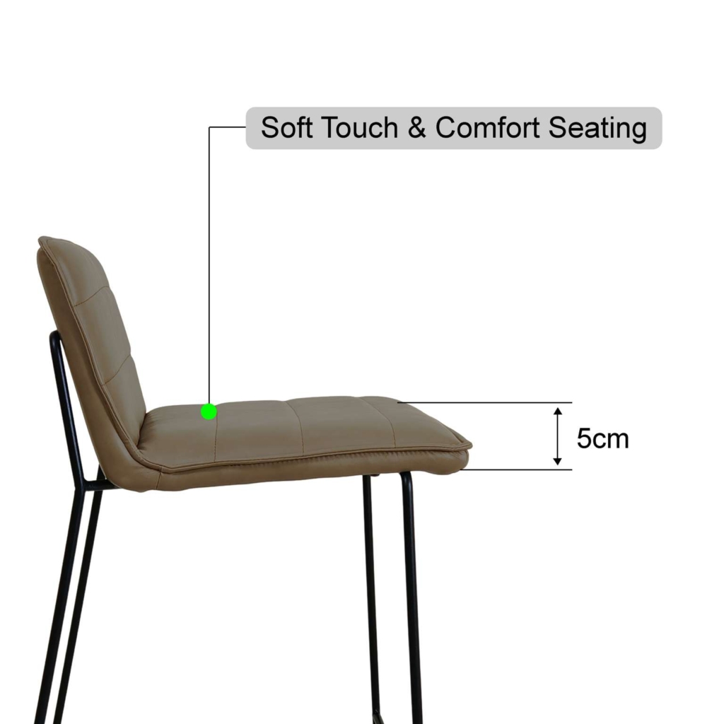 kai bar stool cushion thickness