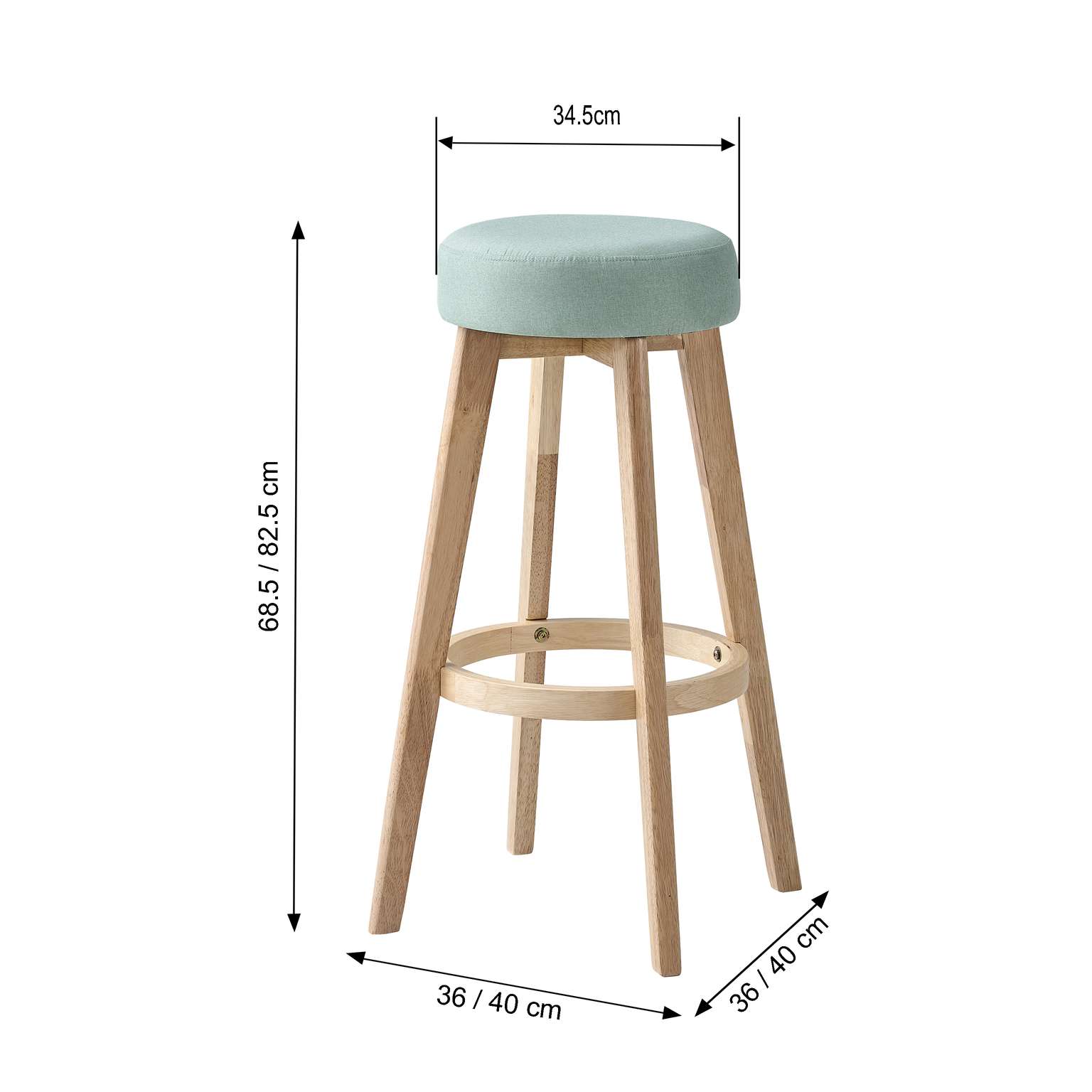 liam bar stool dimensions
