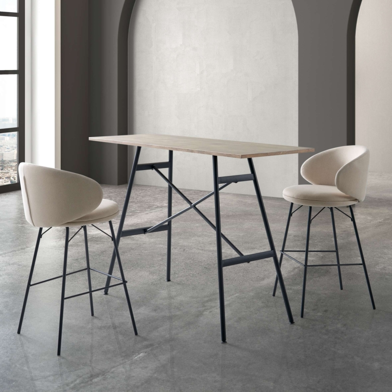 lyra-bar-stool-beige-with-table lyra bar stool beige with table