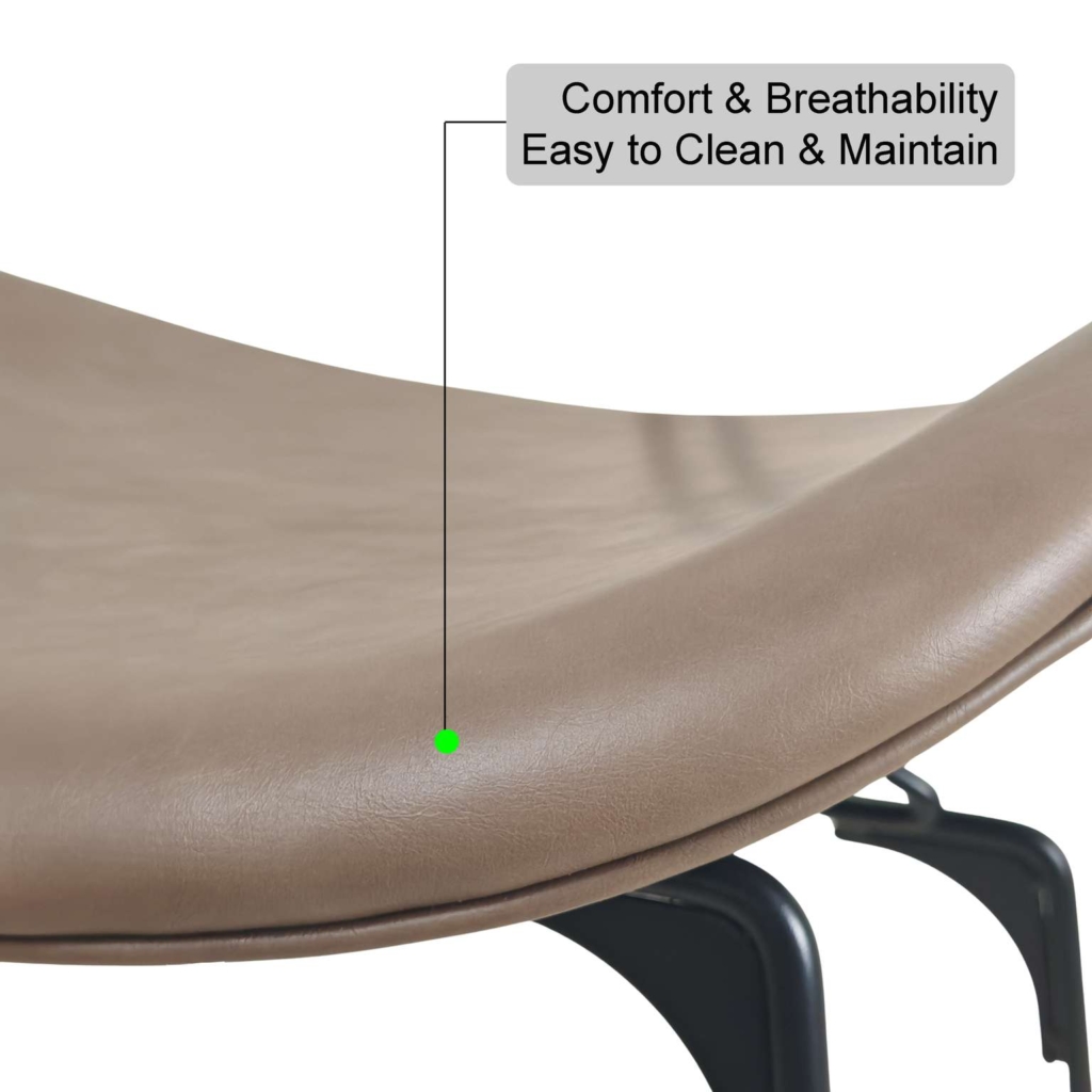 orion bar stool pu leather upholstery