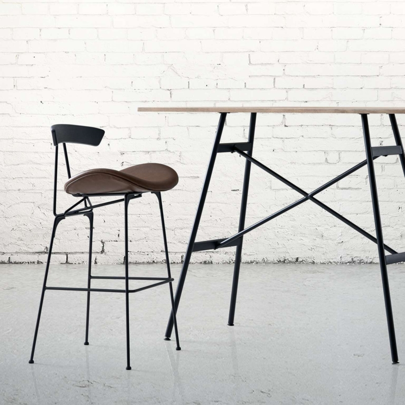 orion bar stool with table closeup